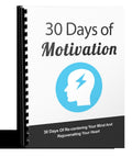 The 30 Days Of Motivation — eBook cover, MindFuel digital book